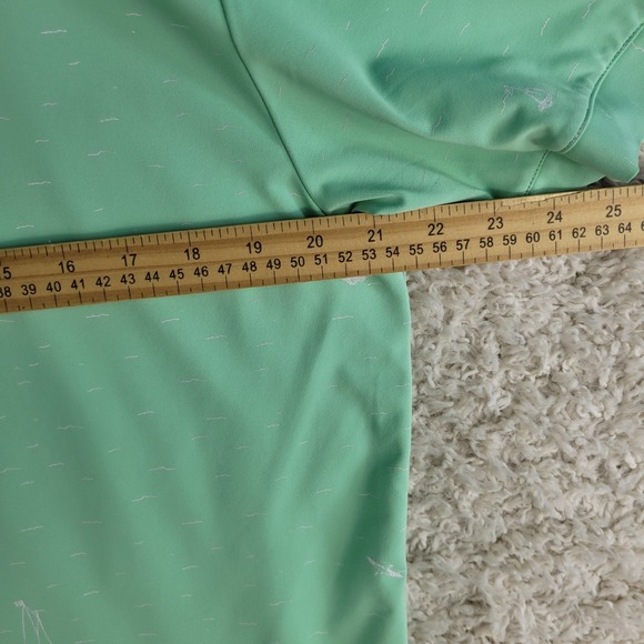 William Murray Golf Polo Shirt Men's Large Green Sailboat Geometric Performance - Picture 7 of 11